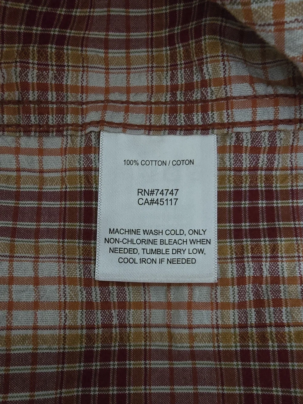 RedHead Men’s Plaid Short Sleeve Casual Button Down Shirt Size L